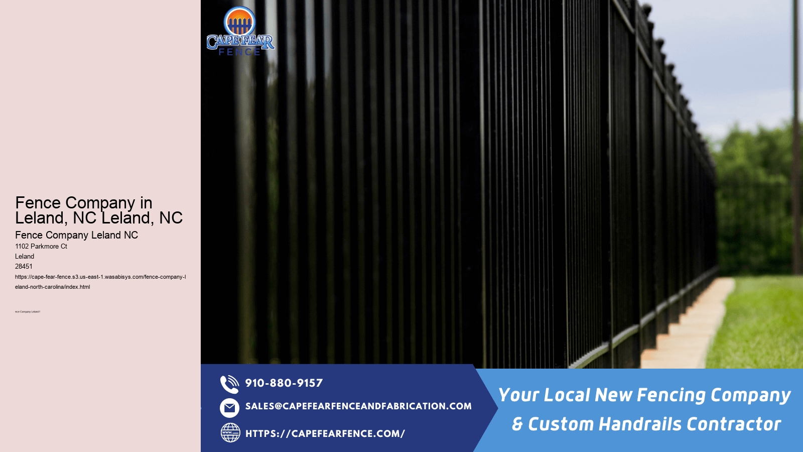 Fence Company in Leland, NC Leland, NC