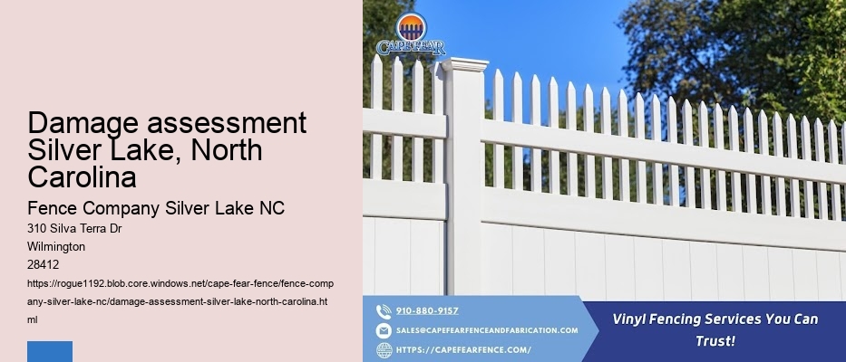 Damage assessment Silver Lake, North Carolina