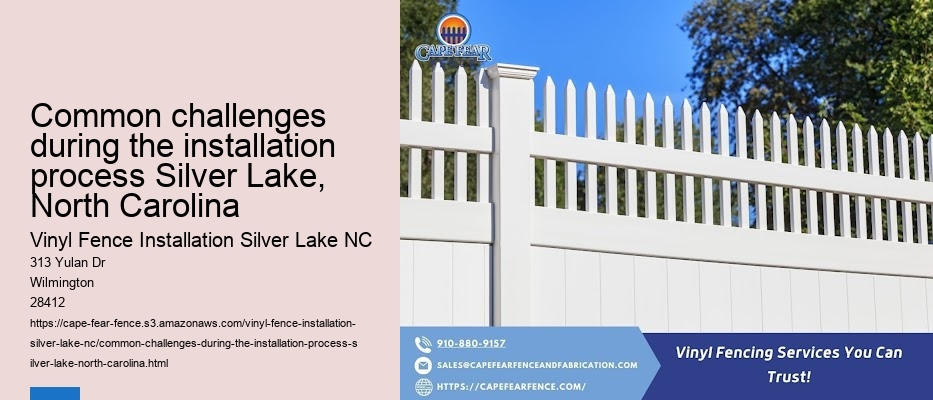 Common challenges during the installation process Silver Lake, North Carolina
