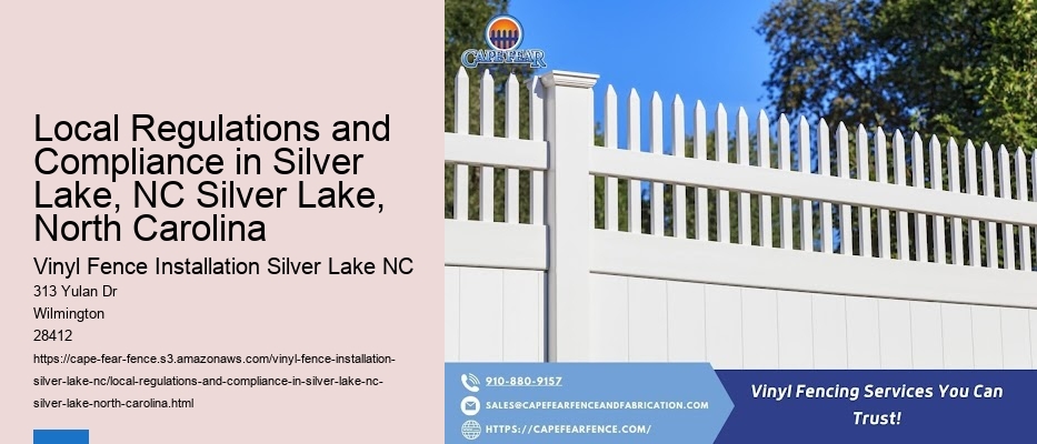 Local Regulations and Compliance in Silver Lake, NC Silver Lake, North Carolina
